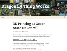 Tablet Screenshot of dragonflythingworks.com